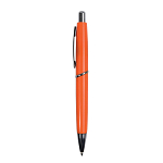 Abs plastic snap pen with coloured barrel and metal clip, jumbo refill 2