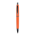 Abs plastic snap pen with coloured barrel and metal clip, jumbo refill 1