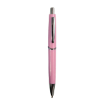 Abs plastic snap pen with coloured barrel and metal clip, jumbo refill 1