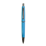 Abs plastic snap pen with coloured barrel and metal clip, jumbo refill 1