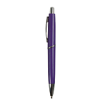 Abs plastic snap pen with coloured barrel and metal clip, jumbo refill 2