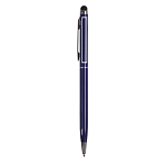 Twist pen with metal clip and barrel, and matching touchscreen rubber tip 3