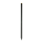 Black wooden pencil with graphite lead, black wood, cylindrical cross-section 1