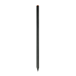 Black wooden pencil with graphite lead, black wood, cylindrical cross-section 1
