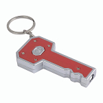 Plastic key-shaped key ring with light 3