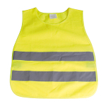 High-visibility fluorescent polyester vest with reflective strips (en 1150). one size 1