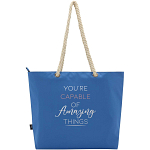 Panama GRS recycled beach cooler tote bag with cord handles 23L 2