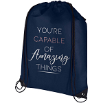 Evergreen GRS recycled non-woven drawstring bag 5L 2