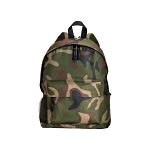 600d polyester 3-pocket camouflage backpack (one mesh side pocket). adjustable shoulder 2