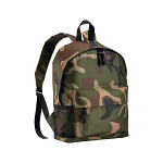 600d polyester 3-pocket camouflage backpack (one mesh side pocket). adjustable shoulder 1