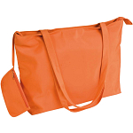 600d polyester beach bag with long handles, purse and zip closures 1