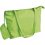 600d polyester beach bag with long handles, purse and zip closures 1