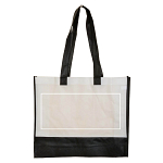 80 g/m2 non-woven fabric shopping bag with gusset and long handles 3