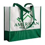 80 g/m2 non-woven fabric shopping bag with gusset and long handles 2