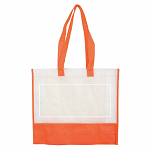 80 g/m2 non-woven fabric shopping bag with gusset and long handles 3