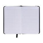 Pvc notebook with coloured elastic, ruled sheets (80 pages), satin bookmark 2