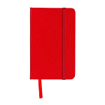 Pvc notebook with coloured elastic, ruled sheets (80 pages), satin bookmark 1