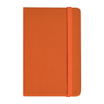 Pvc notebook with coloured elastic, ruled sheets (80 pages), satin bookmark 1