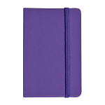 Pvc notebook with coloured elastic, ruled sheets (80 pages), satin bookmark 1