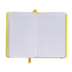 Pvc notebook with coloured elastic, ruled sheets (80 pages), satin bookmark 2