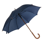 Automatic umbrella with wood shaft, ferrule and handle 1