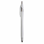 Plastic snap pen with touchscreen rubber tip 2