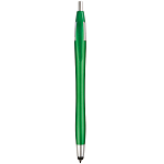 Plastic snap pen with touchscreen rubber tip 1