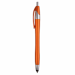 Plastic snap pen with touchscreen rubber tip 2