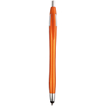 Plastic snap pen with touchscreen rubber tip 1