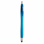 Plastic snap pen with touchscreen rubber tip 1