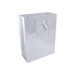 157 g/m2 laminated paper shopping bag with gusset and bottom reinforcement, string handles 1