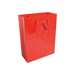 157 g/m2 laminated paper shopping bag with gusset and bottom reinforcement, string handles 1