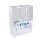 157 g/m2 laminated paper shopping bag with gusset and bottom reinforcement, string handles 2