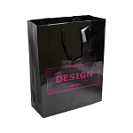 157 g/m2 laminated paper shopping bag with gusset and bottom reinforcement, string handles 2