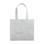 Heat-sealed 80 g/m2 non-woven fabric shopping bag with gusset and long handles 2