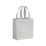 80 g/m2 non-woven fabric mini shopping bag with gusset and short handles 1