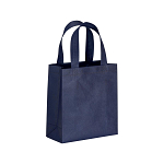 80 g/m2 non-woven fabric mini shopping bag with gusset and short handles 1