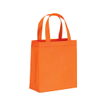 80 g/m2 non-woven fabric mini shopping bag with gusset and short handles 1