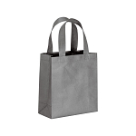 80 g/m2 non-woven fabric mini shopping bag with gusset and short handles 1