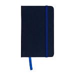 Pvc notebook with coloured elastic, blank sheets (80 pages), satin bookmark 1