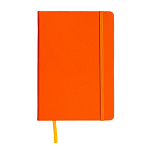 Pu notebook with coloured elastic, squared sheets (80 pages), satin bookmark 1