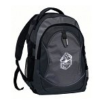 1680d polyester 4-pocket backpack (two mesh side pockets) with snap hook 3
