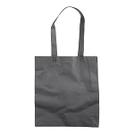 Heat-sealed 80 g/m2 non-woven fabric shopping bag with gusset and long handles 2