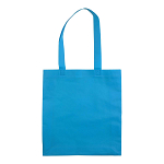 Heat-sealed 80 g/m2 non-woven fabric shopping bag with gusset and long handles 2