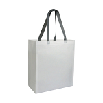Laminated, heat-sealed 100 g/m2 non-woven fabric shopping bag with gusset 3