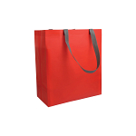 Laminated, heat-sealed 100 g/m2 non-woven fabric shopping bag with gusset 1
