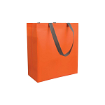 Laminated, heat-sealed 100 g/m2 non-woven fabric shopping bag with gusset 1