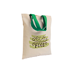 135 g/m2 natural cotton mini shopping bag with coloured short handles 4