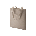 150 g/m2 recycled cotton shopping bag, melange effect, long handles 1