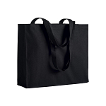 200 g/m2 cotton shopping bag, long handles and gusset 1
